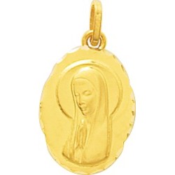 Pendentif Carador en  or jaune 750/000 de la Vierge Marie