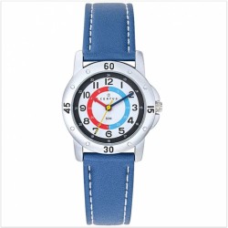 Montre Certus junior bracelet cuir bleu