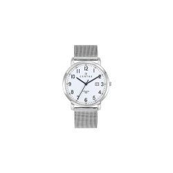 Montre Certus Homme bracelet milanais argenté fond de cadran blanc