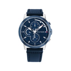 Montre Tommy Hilfiger Jameson multifonction cuir bleu