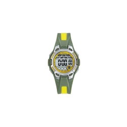 Montre Tekday Enfant digital silicone vert et jaune