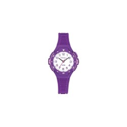 Montre Tekday Enfant silicone violet fond blanc