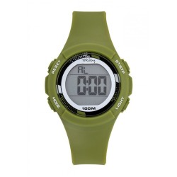 Montre Tekday Enfant digital silicone vert multifonctions