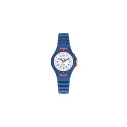 Montre Tekday Enfant silicone bleu fond de cadran blanc