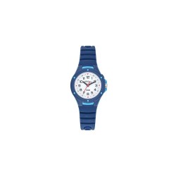 Montre Tekday Enfant silicone bleu fond de cadran blanc