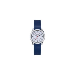 Montre Tekday Enfant silicone bleu boitier argenté