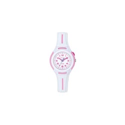 Montre Tekday Enfant silicone blanc et rose