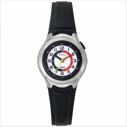 Montre Tekday Enfant silicone noir cadran simplifié pour la lecture