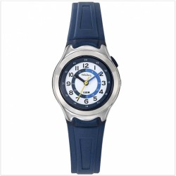 Montre Tekday Enfant silicone bleu cadran simplifié pour la lecture