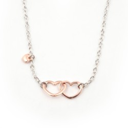 collier femme argent motif coeur