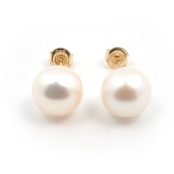 Boucles d'oreilles Carador perles 6 mm en or 375/000