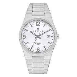 MONTRE CERTUS HOMME BRACELET ACIER CADRAN blanc