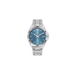 MONTRE CERTUS HOMME BRACELET ACIER CADRAN bleu