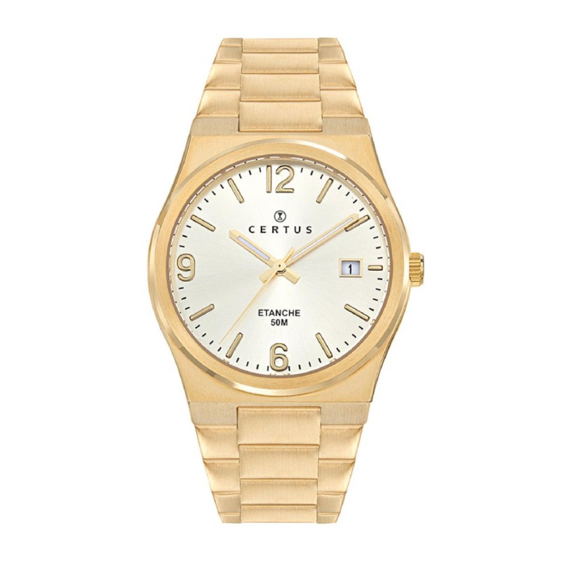 Montre analogique Certus bracelet acier doré