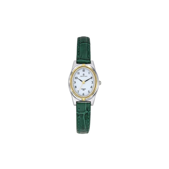 Montre Certus Femme Bracelet Cuir Vert