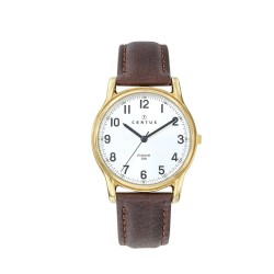 Montre Certus bracelet cuir marron