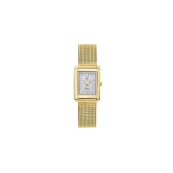 Montre Certus Femme cadran rectangulaire avec son bracelet milanais doré