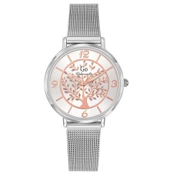 Montre Go femme bracelet acier maille milanaise