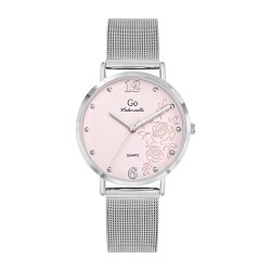 Montre Go femme bracelet Acier argenté milanais