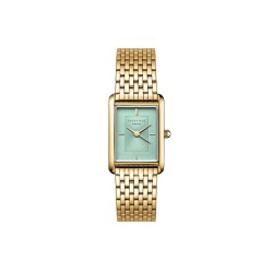 Montre Rosefield Femme Heirloom doré fond turquoise