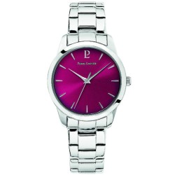 Montre Femme Pierre Lannier acier argenté fond rose fushia