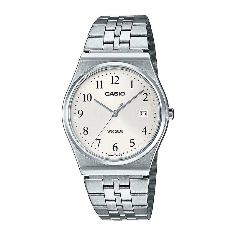 Montre analogique Casio bracelet acier argenté