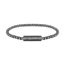 Bracelet Maserati Homme Iconic Gun métal noir