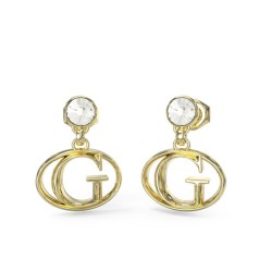 Boucle d'oreilles clous Guess en acier doré