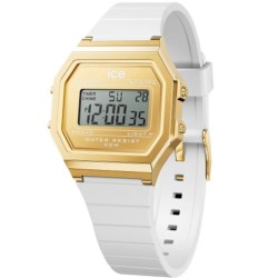 Montre femme Ice Watch Digit retro Bracelet en silicone blanc