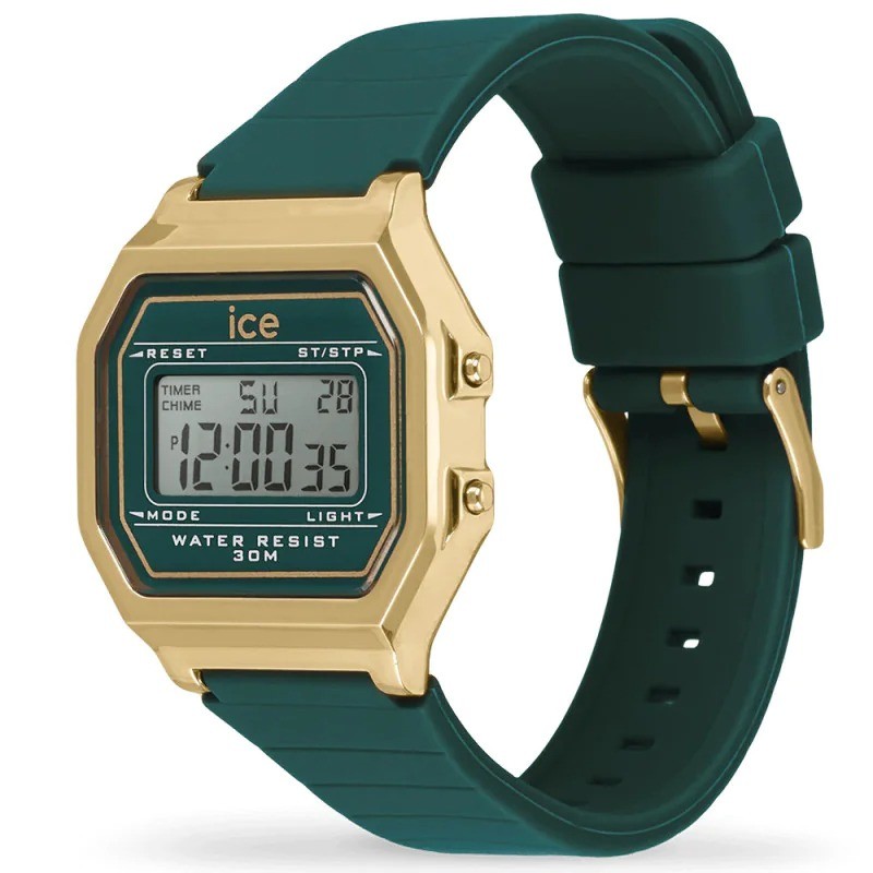 Montre Numérique Ice Watch Collection Ice Digit Retro Bracelet Silicone Vert