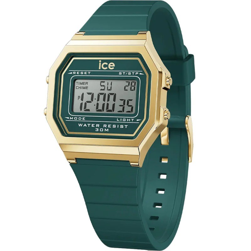 Montre Numérique Ice Watch Collection Ice Digit Retro Bracelet Silicone Vert
