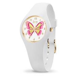 Montre enfant Ice Watch - Fantasia Butterfly Lily Bracelet en silicone blanc