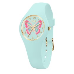 Montre enfant Ice Watch - Fantasia Butterfly Bloom XS Bracelet en silicone bleu pastel