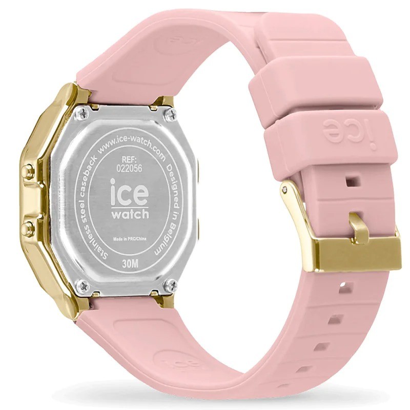 Montre Numérique Ice Watch Collection Ice Digit Retro Bracelet Silicone Rose