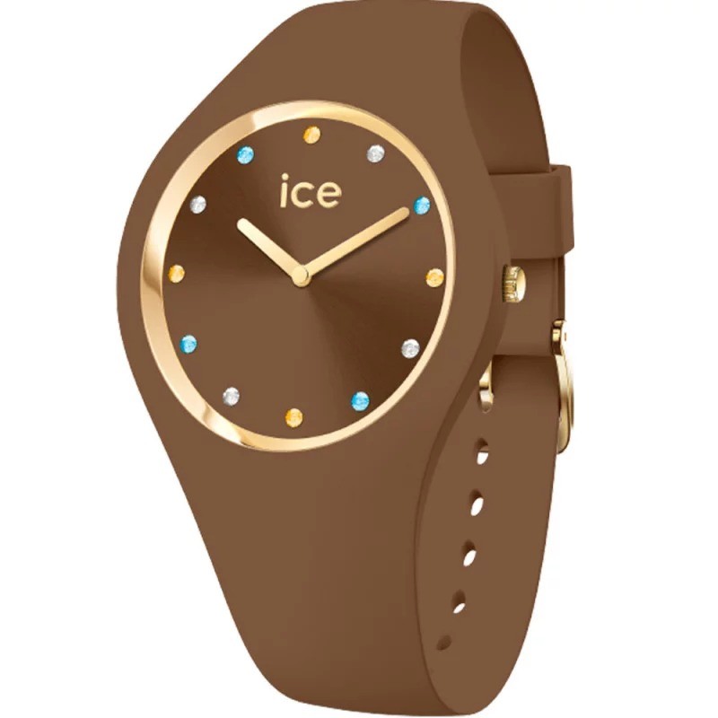 Montre Analogique Ice Watch Collection Ice Cosmos Bracelet Silicone Marron
