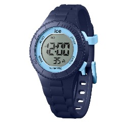 Montre Femme Ice Watch - Ice Digit Cadran rond et Bracelet en silicone bleu