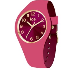 Montre Femme Ice Watch Duo Chic Small Bracelet en silicone Rose