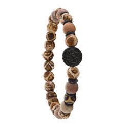 Bracelet homme Jourdan - Yasur - en acier et pierres naturelles