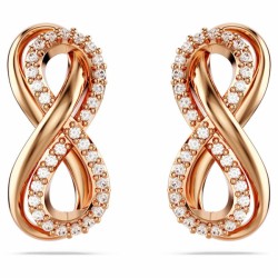 Boucles d'oreilles Swarovski Femme Hyperbola Fig Pave doré rose