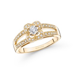 Bague solitaire accompagnée Mauboussin Chance of Love N°1 en or jaune et diamant