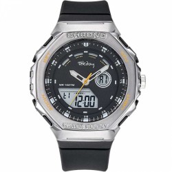 Montre Homme Tekday Hexagonale Double Affichage