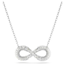 COLLIER FEMME SWAROVSKI HYPERBOLA METAL ARGENTE CRISTAUX BLANCS