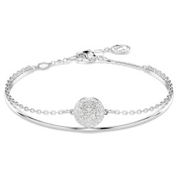 BRACELET FEMME SWAROSVKI METEORA METAL ARGENTE CRISTAUX BLANC