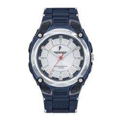 Montre Ruckfield Homme bracelet en silicone bleu