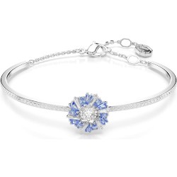 BRACELET FEMME SWAROSVKI IDYLLIA E SOFT METAL ARGENTE CRISTAUX BLANC ET BLEU