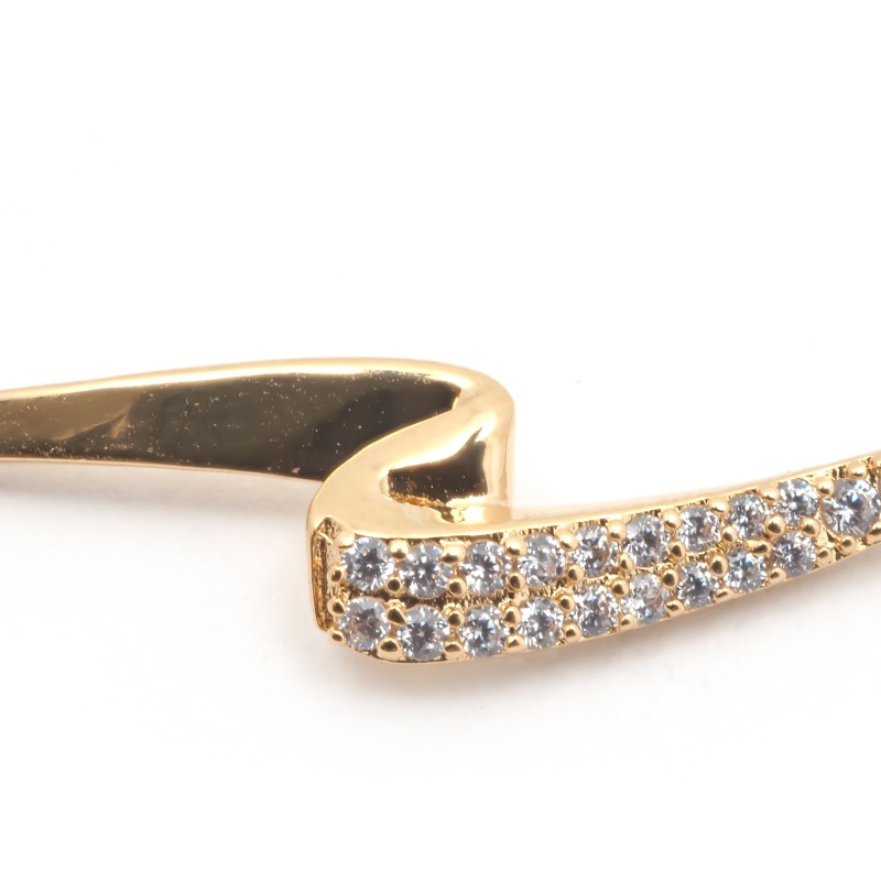 Bracelet Vague avec Oxydes de Zirconium