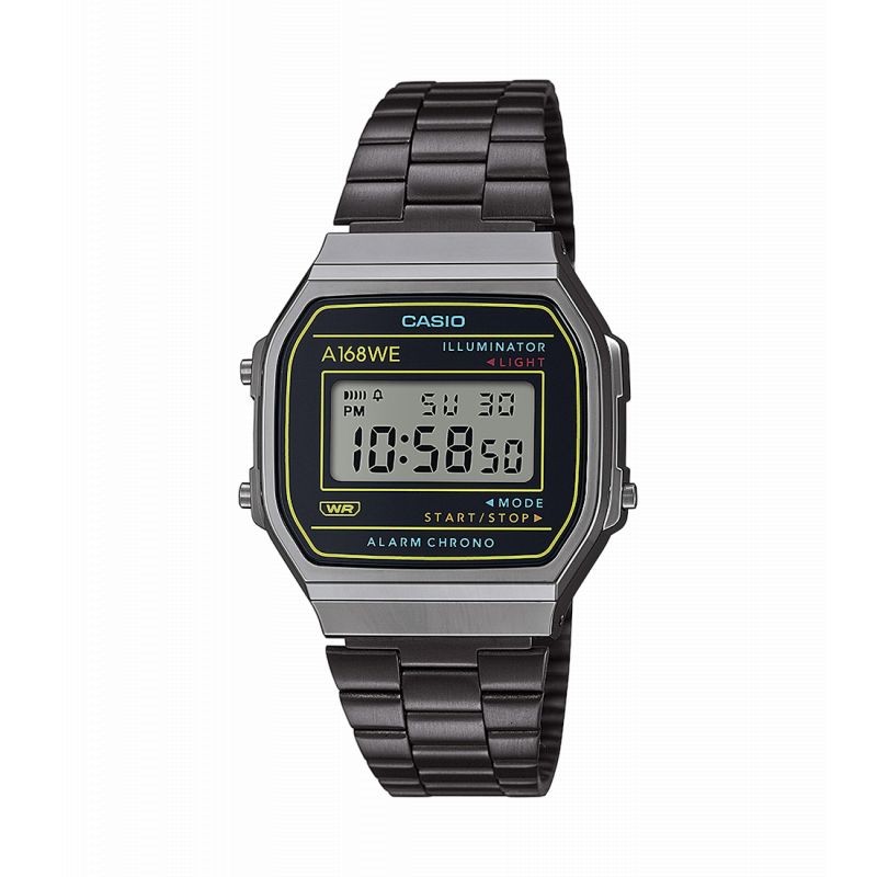 Montre numérique Casio collection Vintage bracelet acier noir