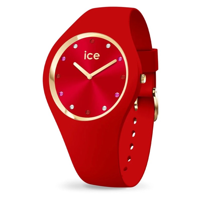 Montre Analogique Ice Watch Collection Ice Cosmos Bracelet Silicone Rouge