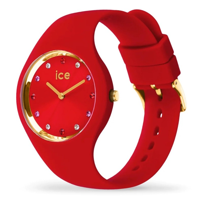 Montre Analogique Ice Watch Collection Ice Cosmos Bracelet Silicone Rouge
