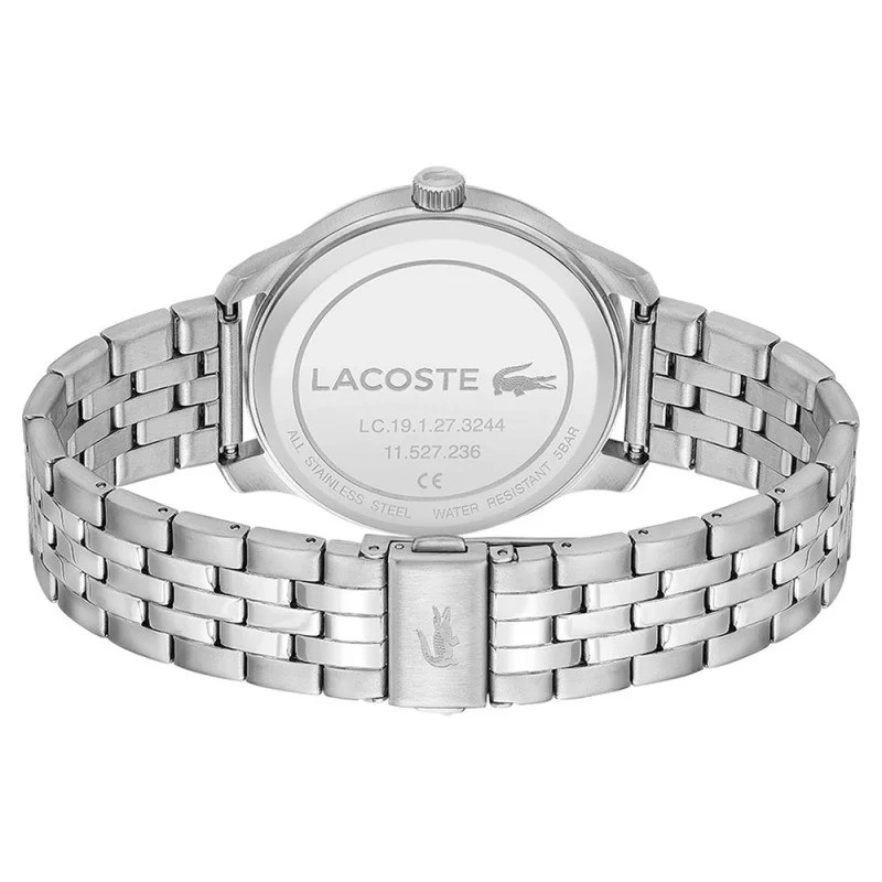 Montre Analogique Lacoste collection Lisbon bracelet acier argenté